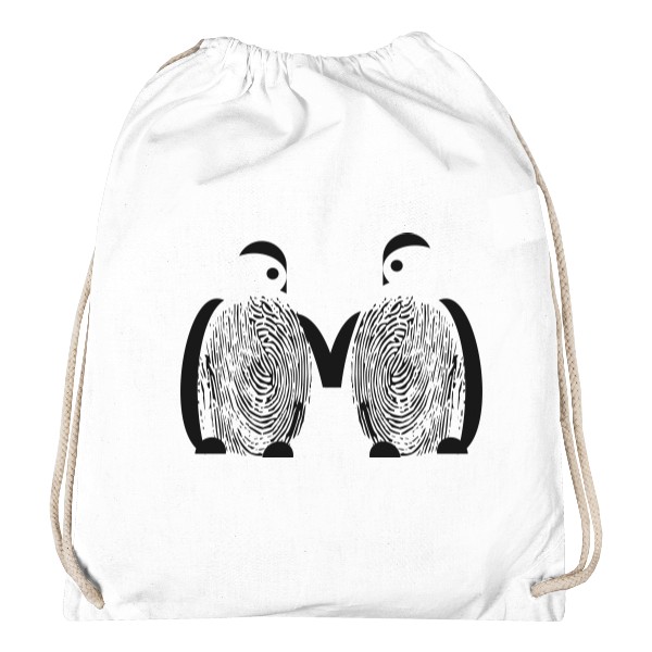 Vak na záda s potiskem Dva tučnáci 2